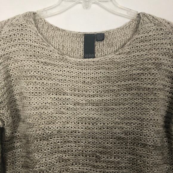 Quinn Open Knit Pullover Crop Sweater - Picture 3 of 11